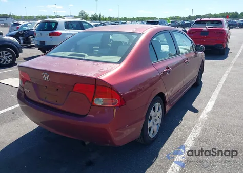2008 Honda Civic Lx z USA, uszkodzony, nr VIN 2HGFA16598H511649